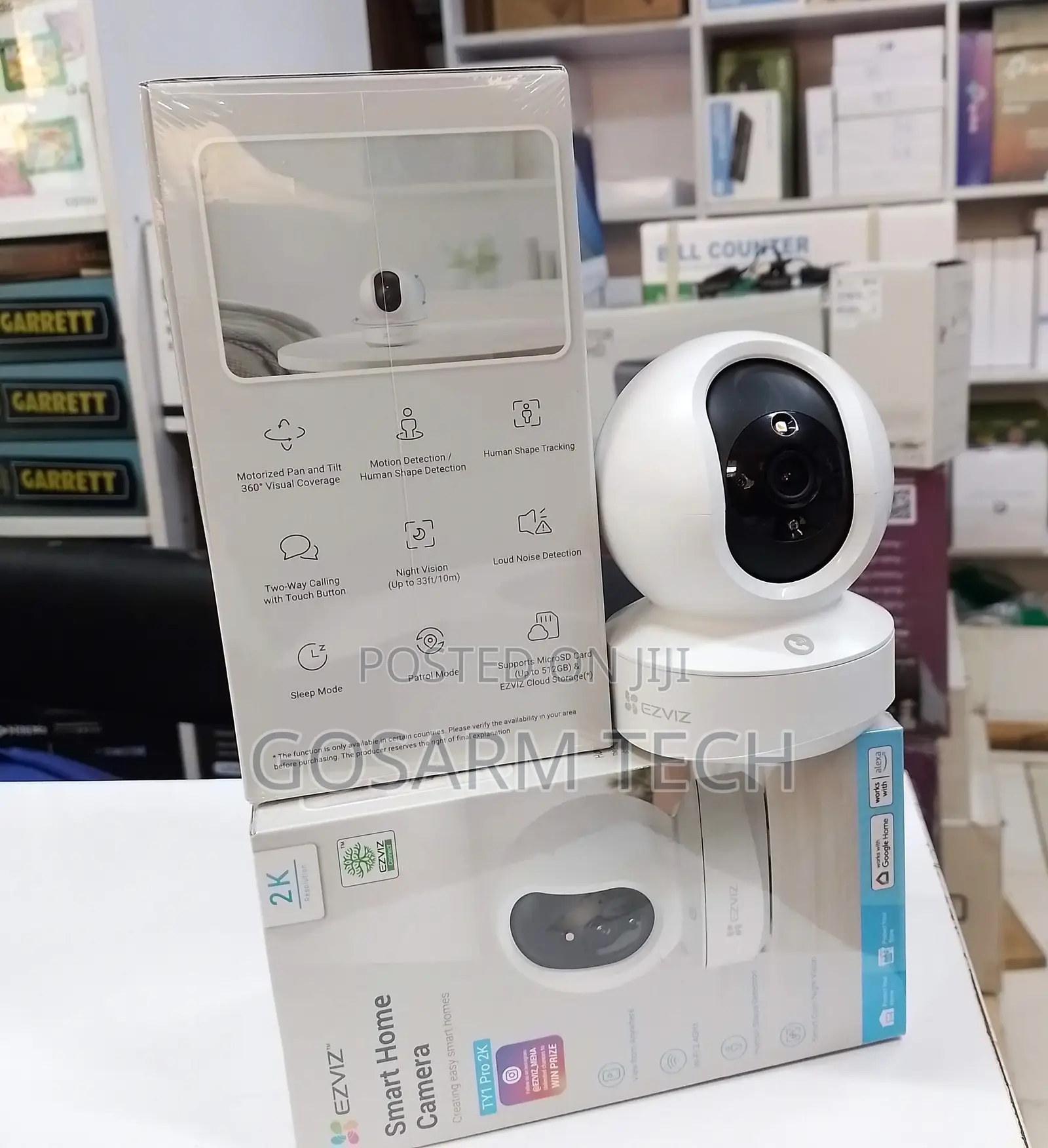 EZVIZ TY1 Smart Wi-Fi Pan-Tilt Camera With– Resolution