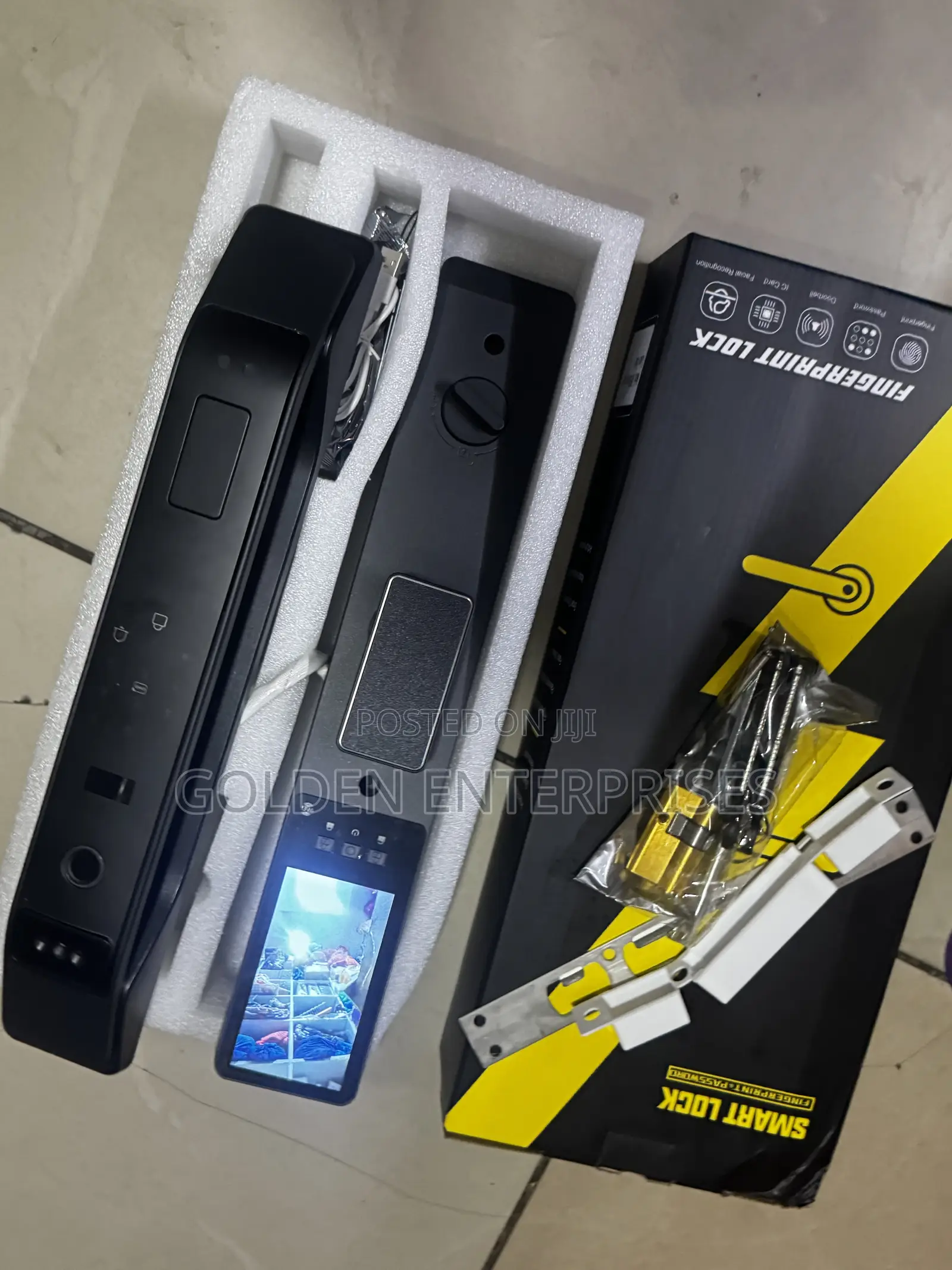 Tuya Smart Fingerprint Door Lock With HD Camera Mobile App Control