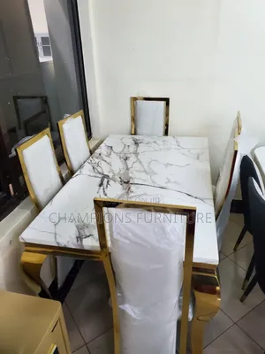 Imperial Gold Marble 6-Seater Set
