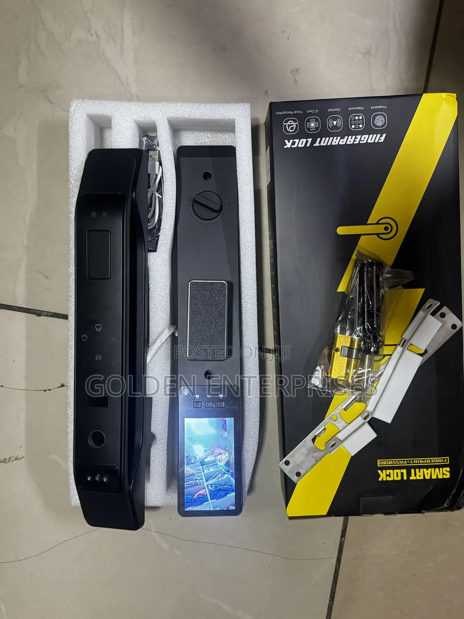 Premium Digital Door Lock With Camera, Fingerprint Password Entry