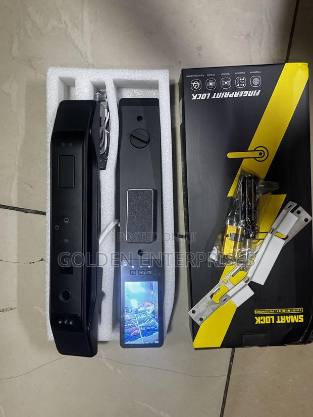Premium Digital Door Lock With Camera, Fingerprint Password Entry