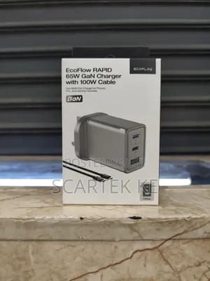 EcoFlow Rapid 65W GaN Charger 100W Cable