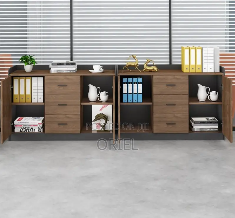Office Credenza : Wooden Credenza Filing Cabinet With Lockers