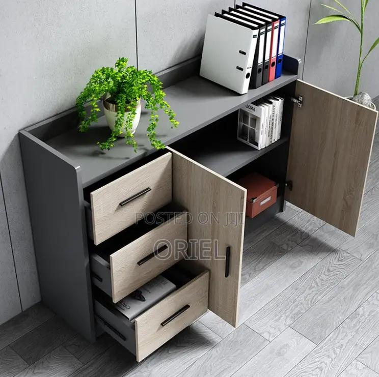 Office Credenza : Wooden Credenza Filing Cabinet With Lockers