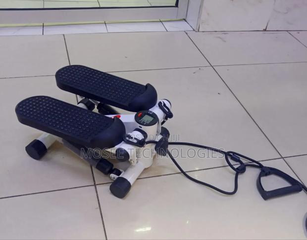 Mini Exercise Stepper With Resistance Bands - main view