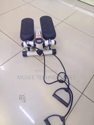 Portable Mini Stepper With Resistance Cords
