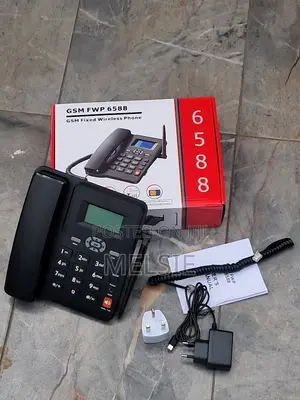 6588 GSM Wireless Desk Phone With SIM Card Support