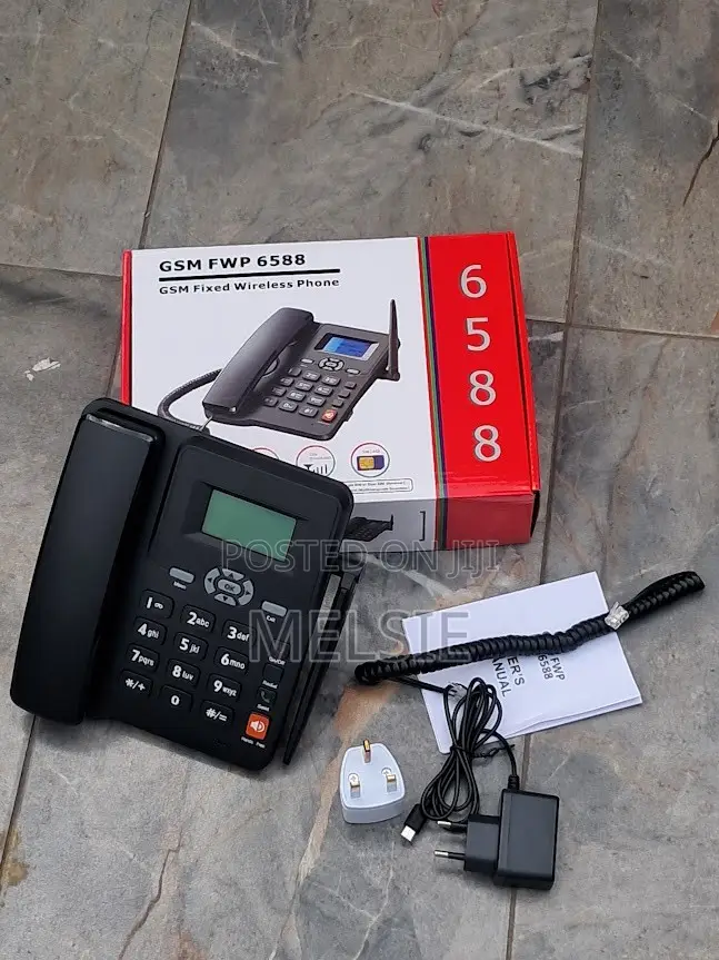 6588 GSM Wireless Desk Phone With SIM Card Support