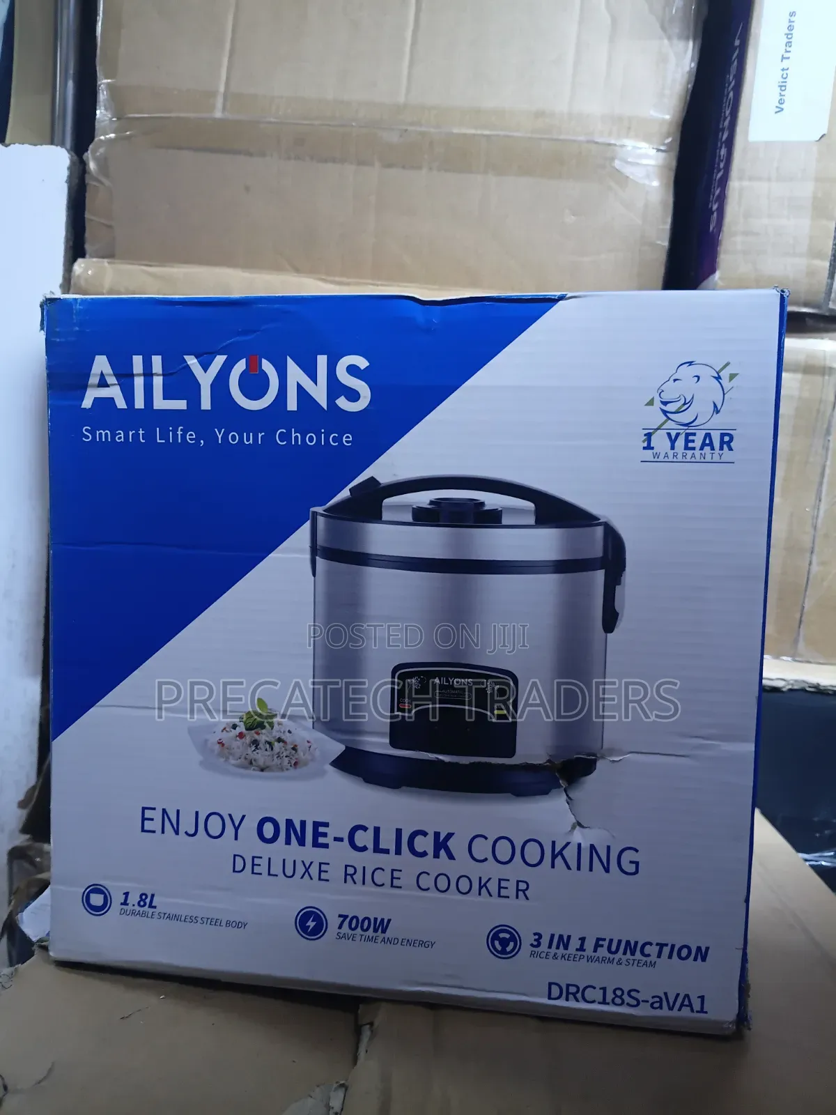 Ailyons 1.8L Rice Cooker 700W – Deluxe Rice Cooker