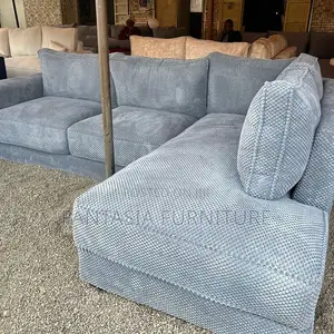 5 Seater Steel Grey Sectional Sofa- Free Delivery