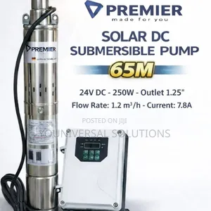 Premier Solar Dc Submersible Water Pump 250w 65M