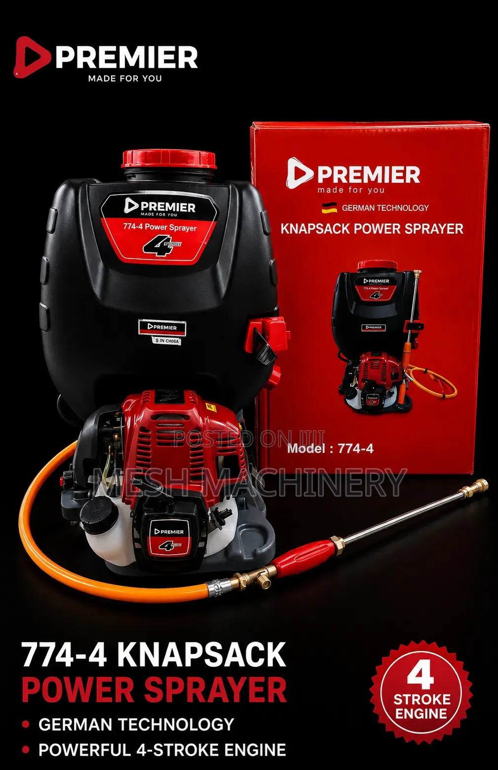Premier 774-4 Knapsack Power Sprayer