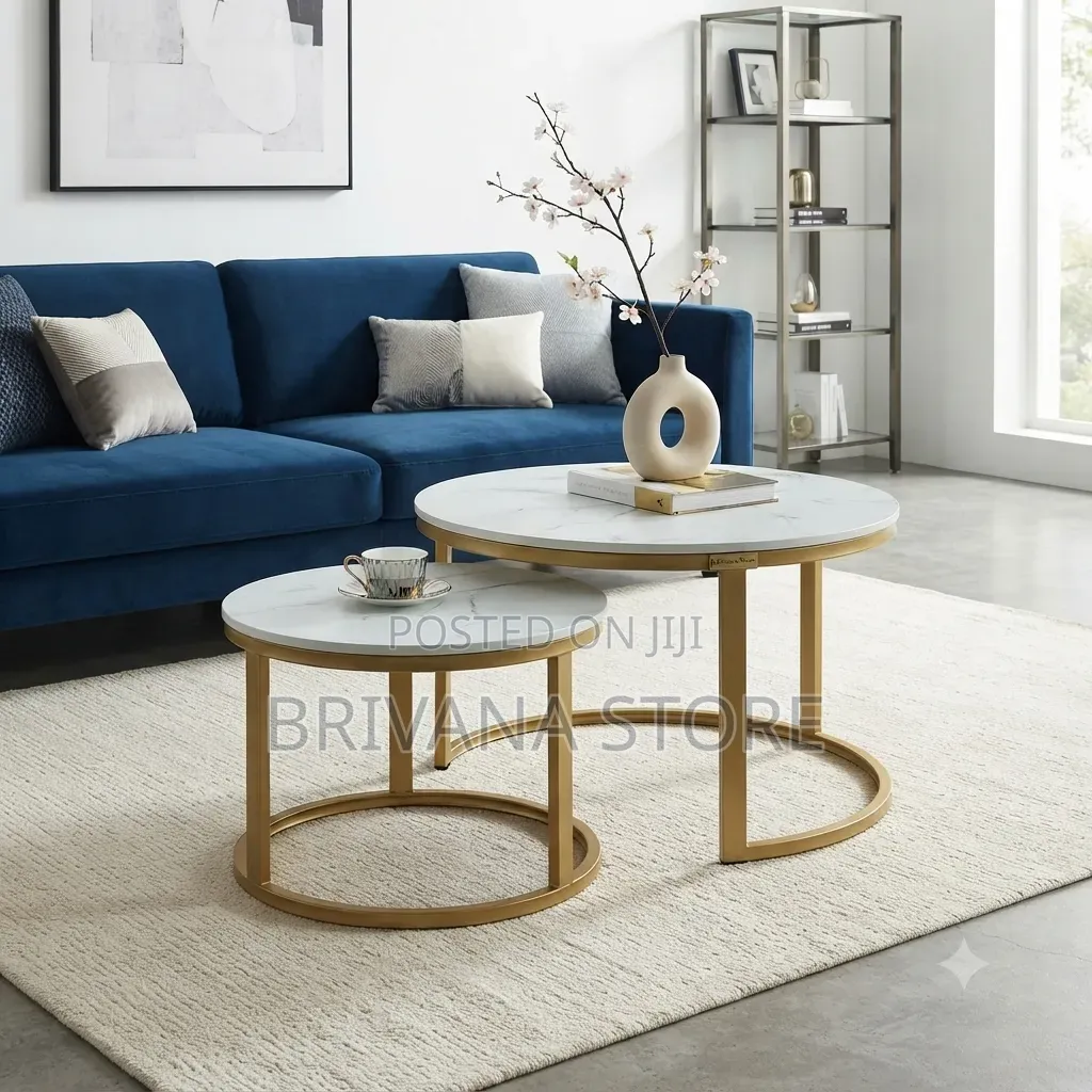 Suggested SEO TitleModern Round Nesting Coffee Table Set (Juu Chini)