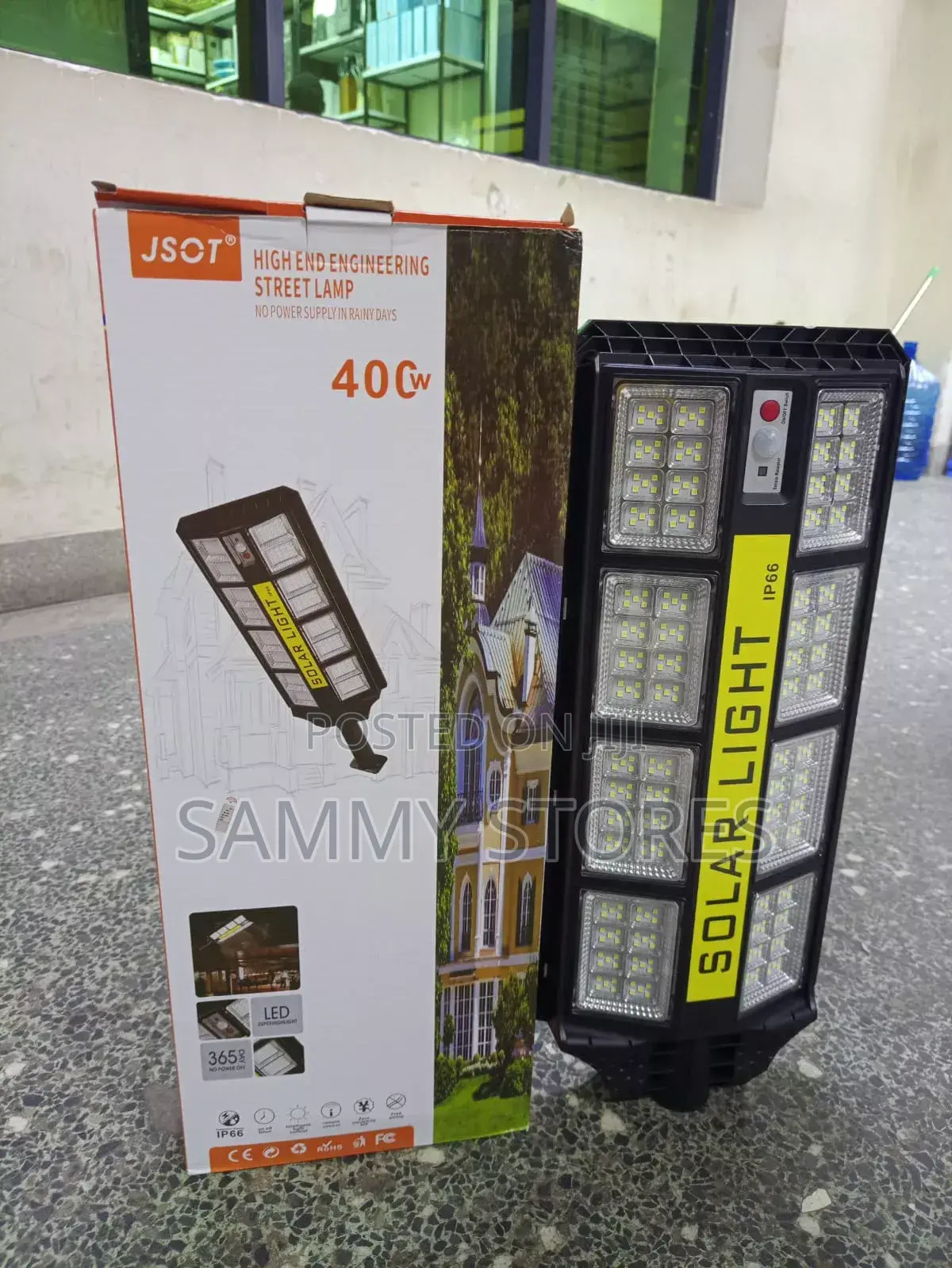 400W Solar LED Flood Light – High Brightness Outdoor Security Lamp