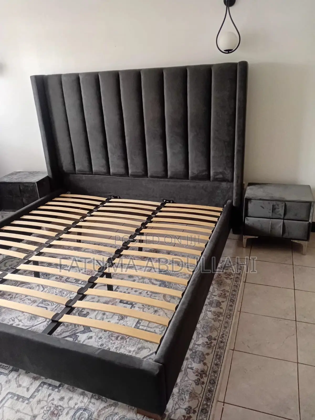 King Size Bed and Matching Bed Side