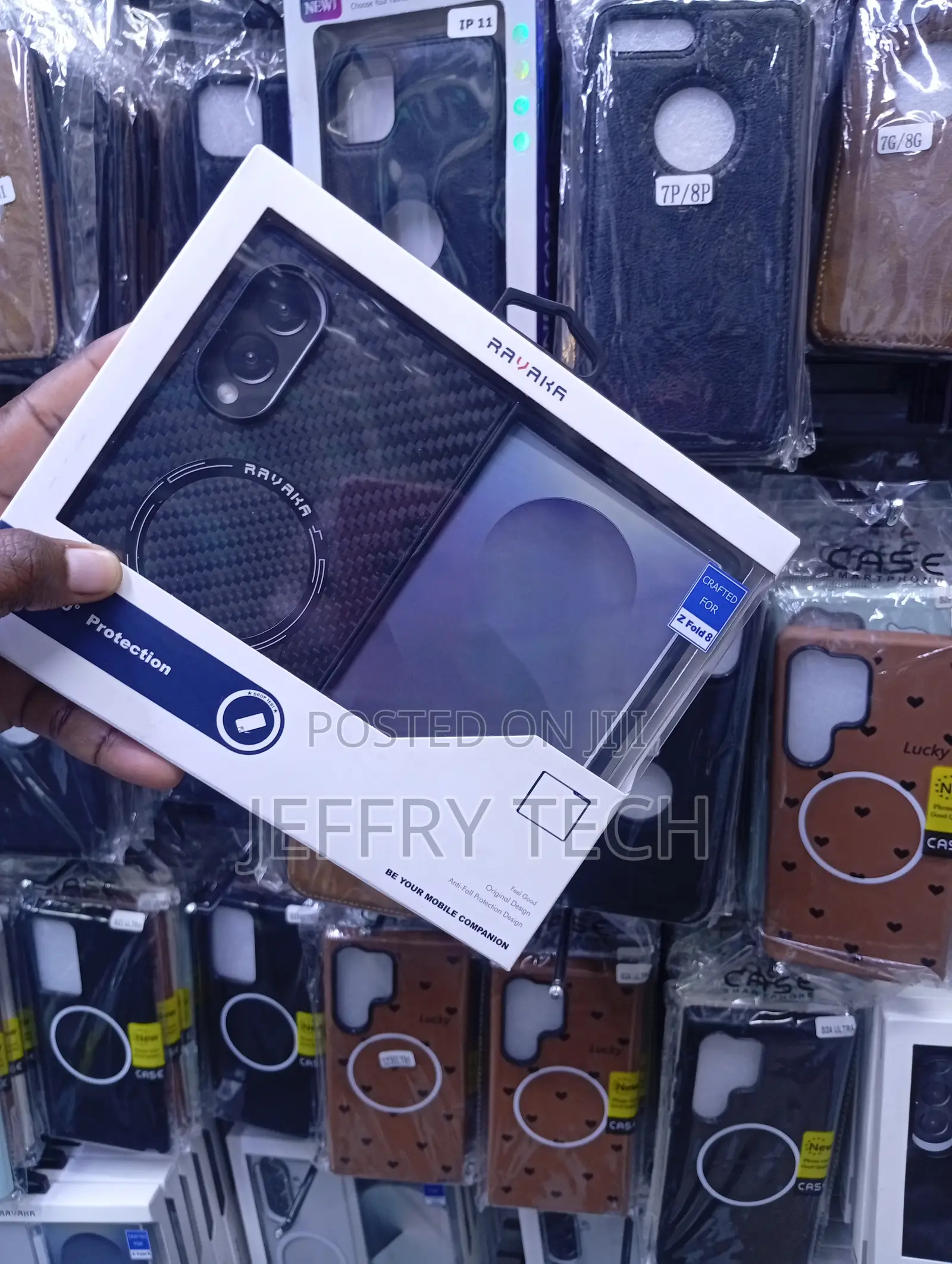 Magnetic Case in a White Box Crafted for the Samsung Galaxy Z Fold 8