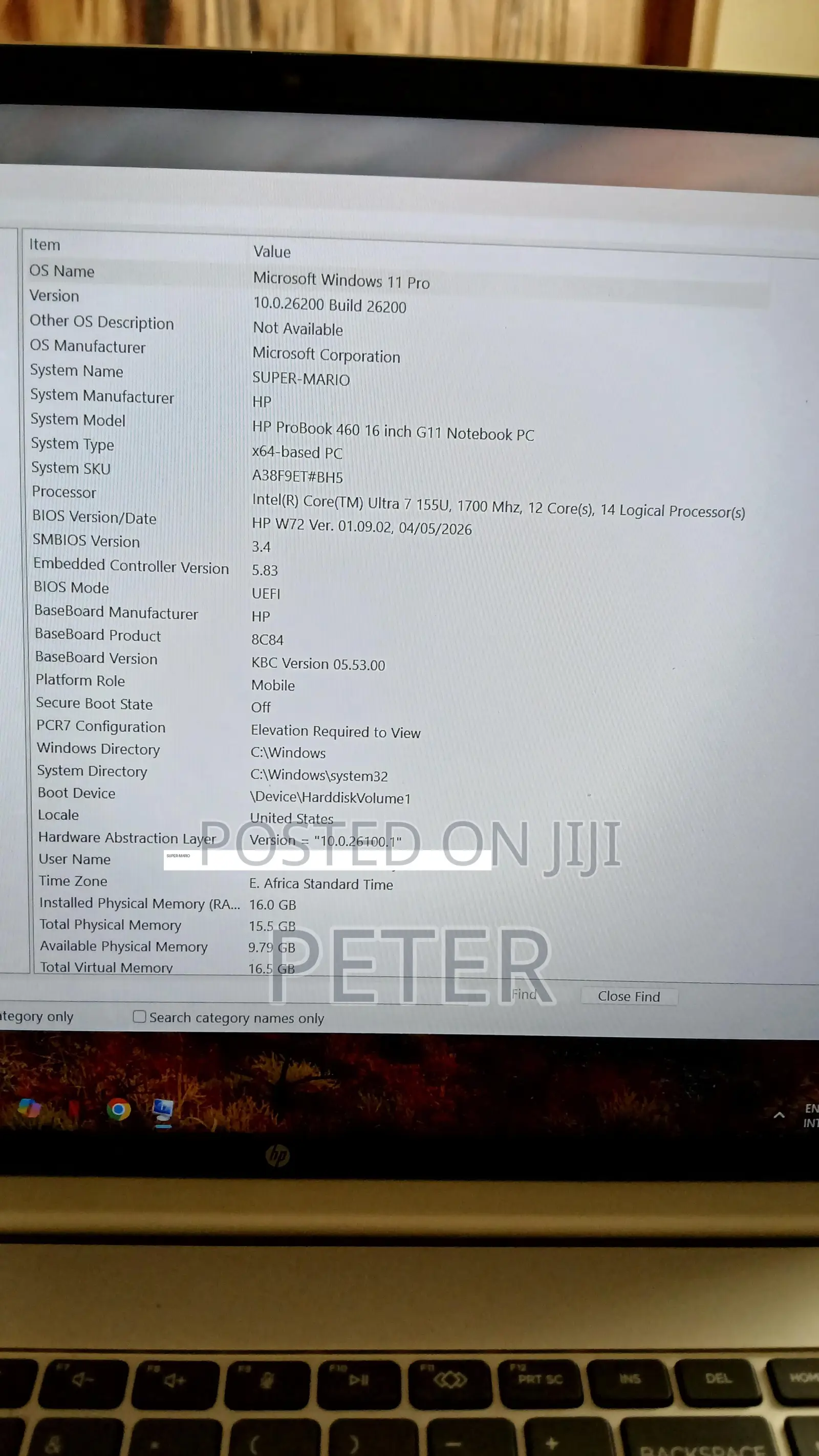 Laptop HP ProBook 460 G11 16GB Intel Core Ultra 7 SSD 512GB