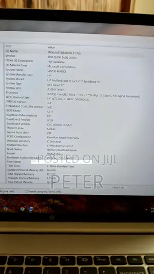 Laptop HP ProBook 460 G11 16GB Intel Core Ultra 7 SSD 512GB