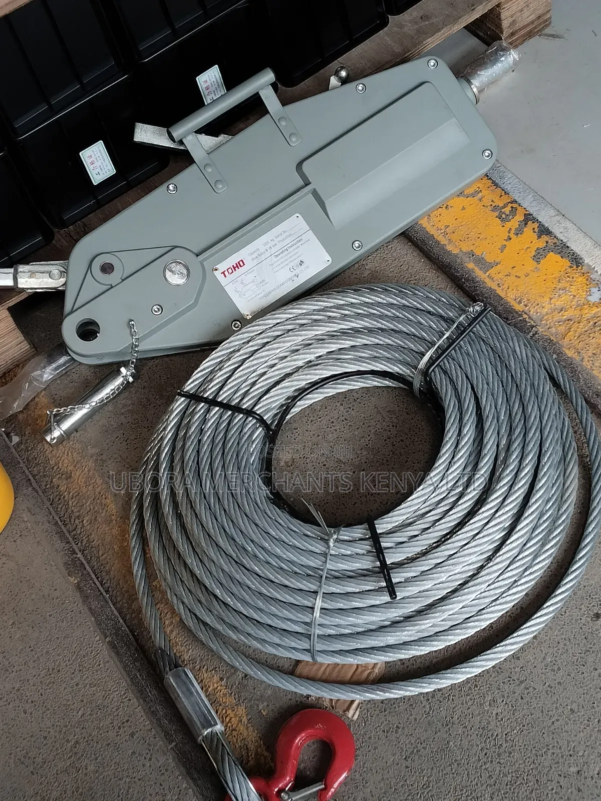 Pulley Hook for Wire Rope Winch With 20m Rope