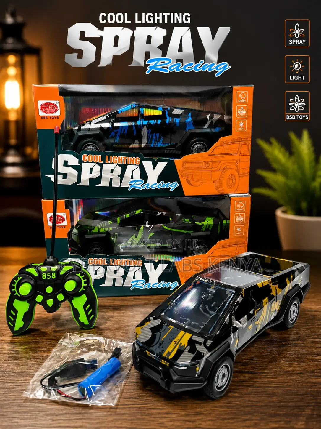 Remote Control Spray Racing Car With Cool Lights