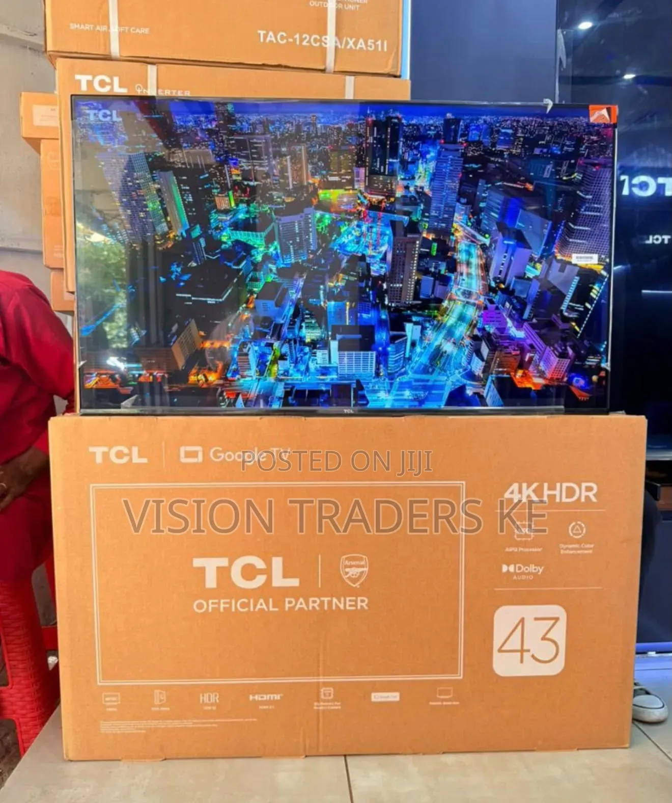TCL 43v6d 43"inches Smart HDR Frameless Google TV