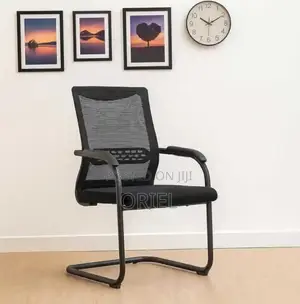 Office Chair : Sled Base Mesh Waiting Chair
