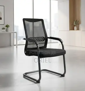 Office Chair : Sled Base Mesh Waiting Chair
