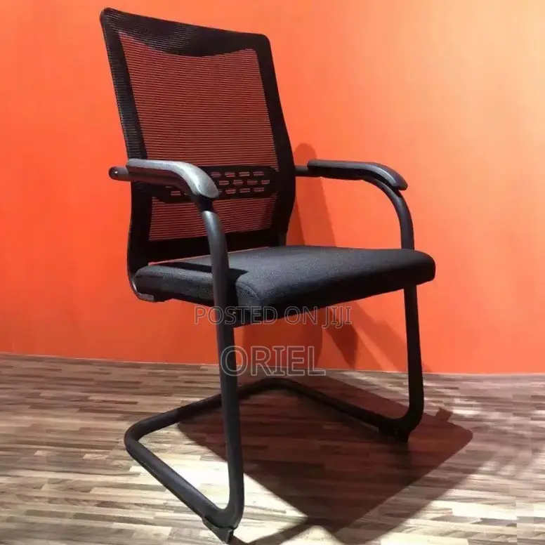 Office Chair : Sled Base Mesh Waiting Chair
