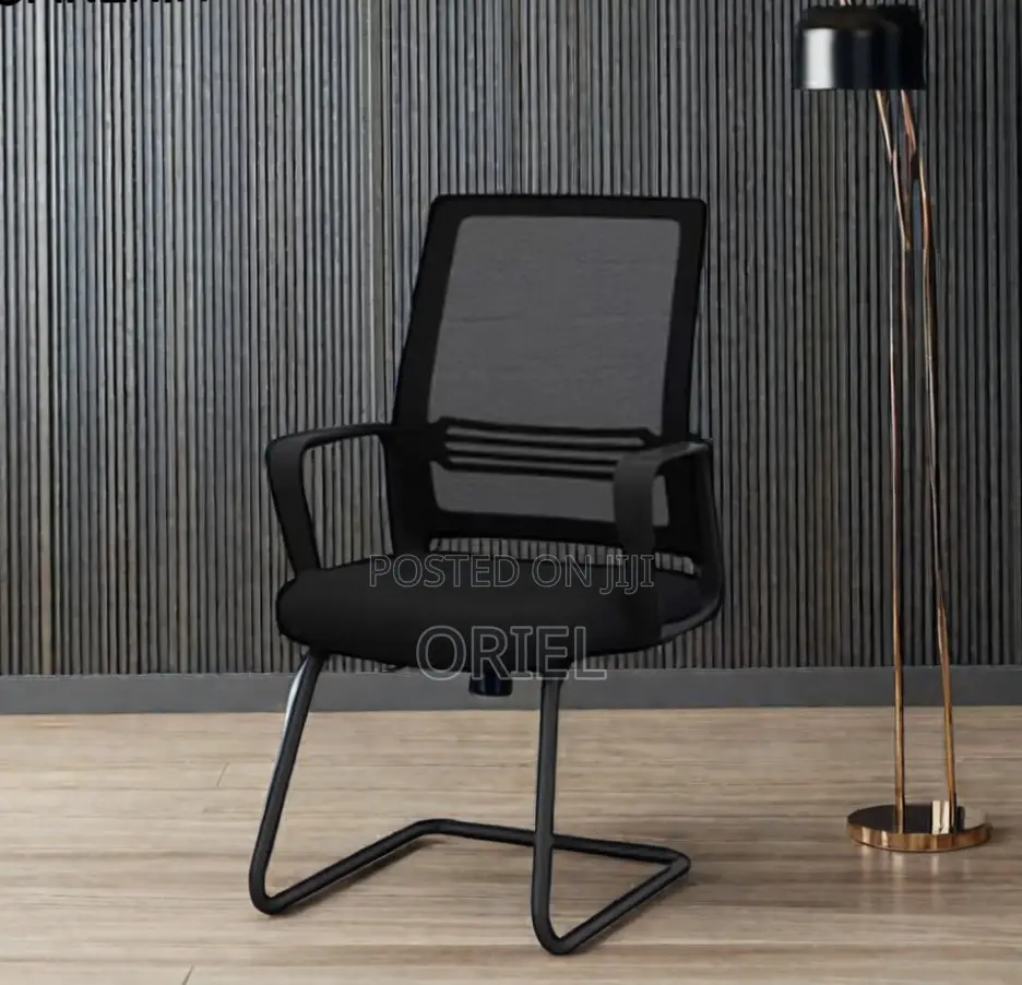 Office Chair : Sled Base Mesh Waiting Chair