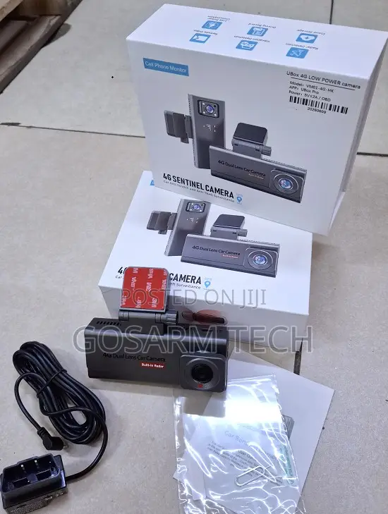 Latest Dual Lens 4G DashCam Front Rear Recording With SIM Mobile App