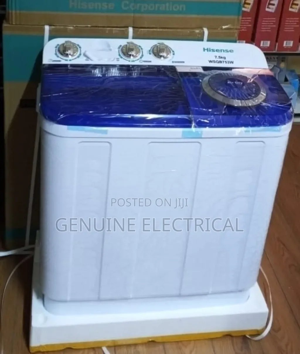 Hisense 7.5kgs Twin Tub Top Loading Washing Machine (White) H7.5