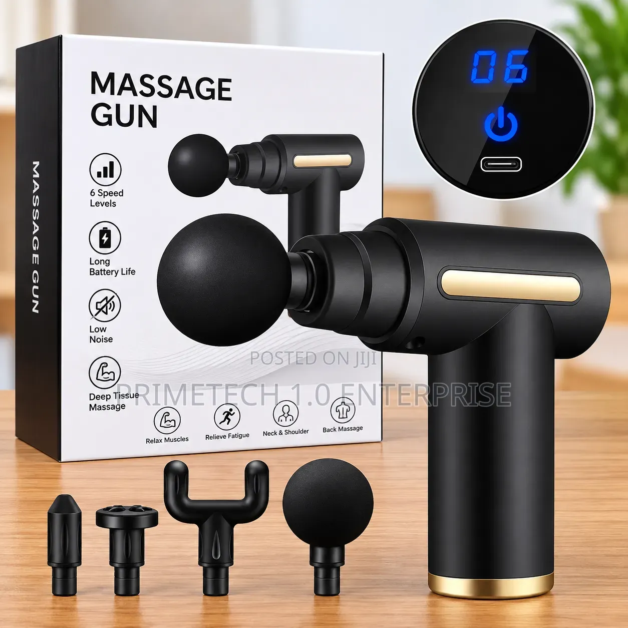Sensational 5 in 1 Massage Gun