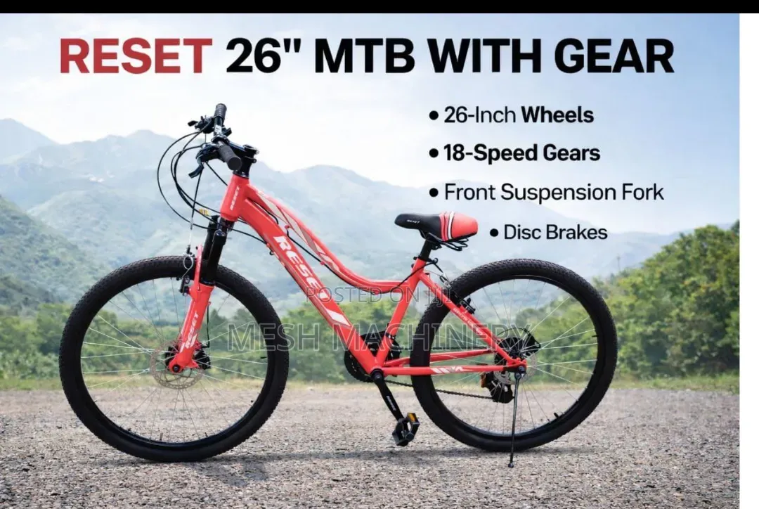 Reset 26 " Mountain Bike With Gear