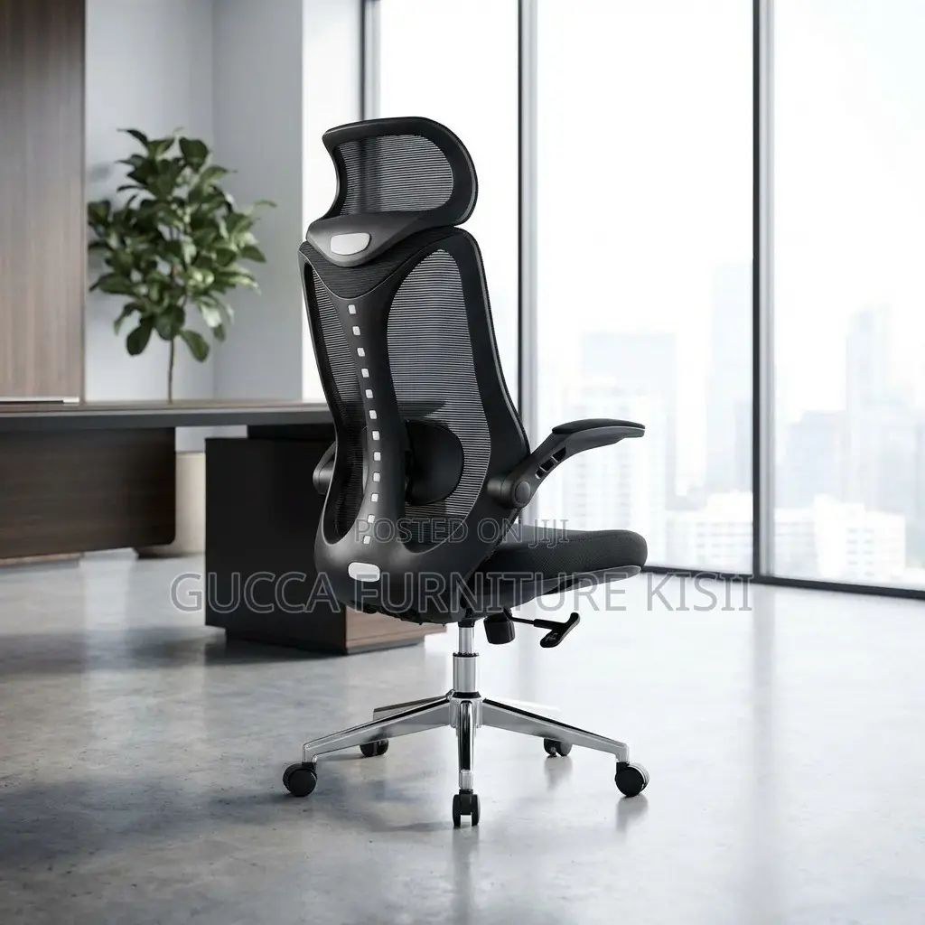 Office Chair; High-Back Mesh Orthopedic Office Chair