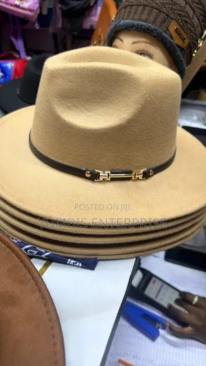 Beige Fedora Hat Unisex
