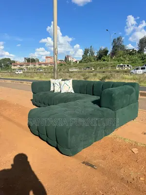 5 Seater Dark Green Bubble Sofa on Sale
