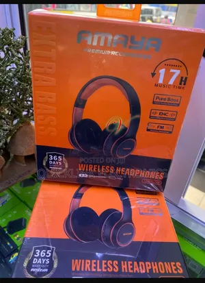 Amaya AEB-H520F Headphone With Pure Bass, ANC and FM 17HRS Long Play