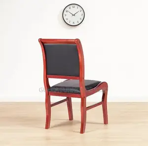 Office Chair; Wooden Office Waiting Seat