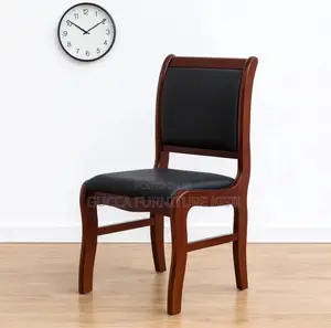 Office Chair; Wooden Office Waiting Seat