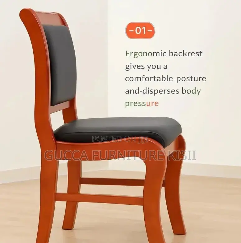 Office Chair; Wooden Office Waiting Seat