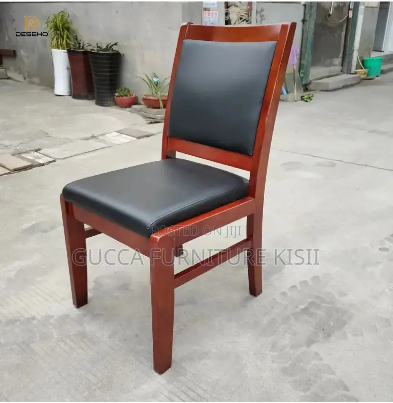 Office Chair; Wooden Office Waiting Seat