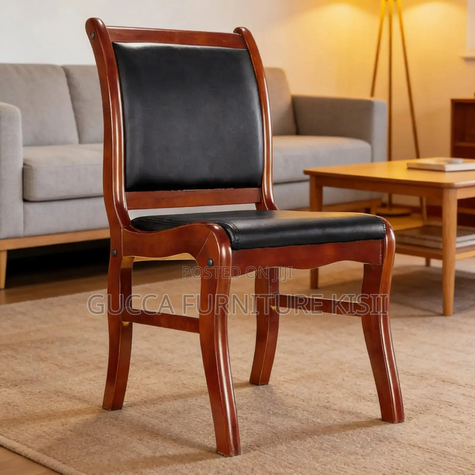 Office Chair; Wooden Office Waiting Seat