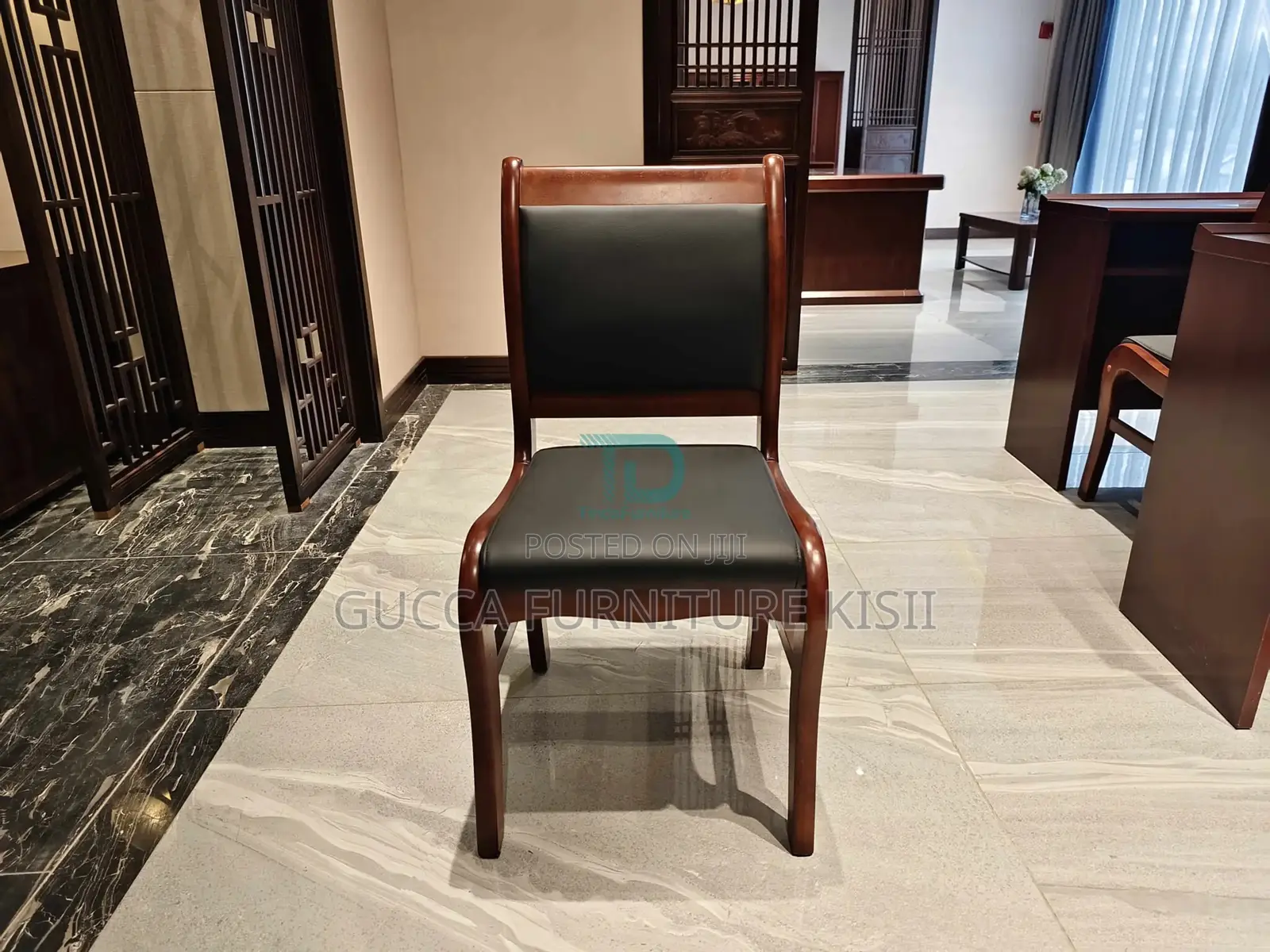Office Chair; Wooden Office Waiting Seat