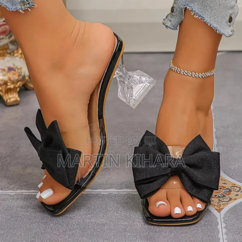 Clear Bowtie Heels (Size 36-43)
