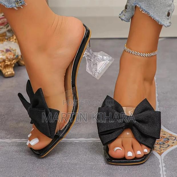 Clear Bowtie Heels (Size 36-43) - thumbnail 6