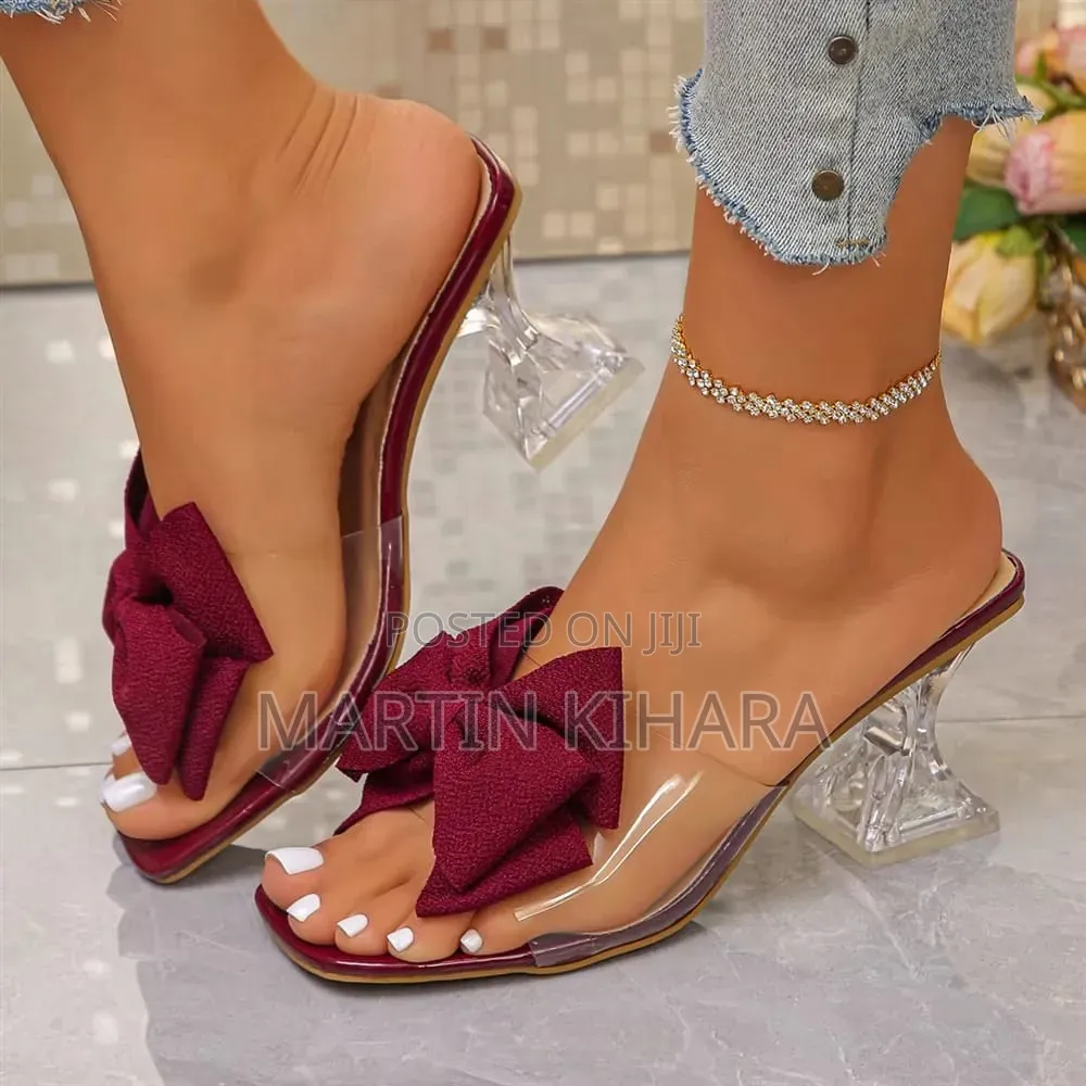 Clear Bowtie Heels (Size 36-43)