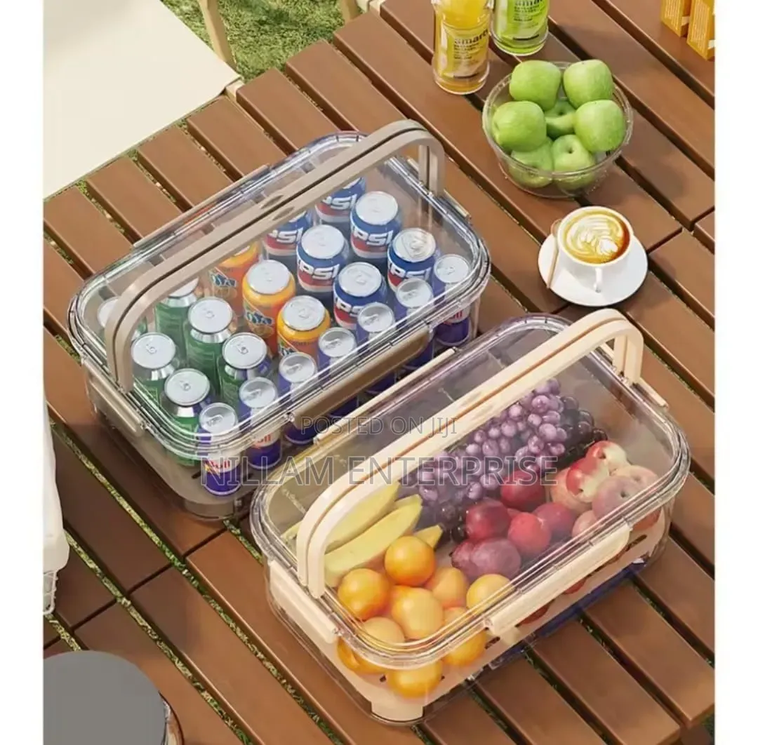 Large Capacity Airtight Food Storage Container With Drain Tray