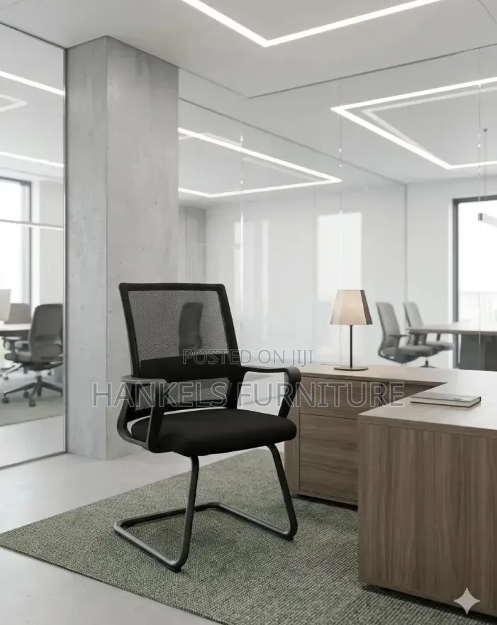 Mesh Waiting Chair | Modern Office Reception Seating