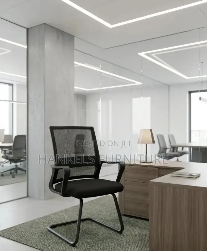 Mesh Waiting Chair | Modern Office Reception Seating