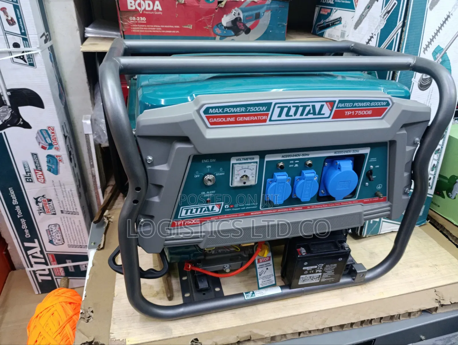 Total Gasoline Generator 7.5kW (TP175006) Is a Robust 4-Stroke